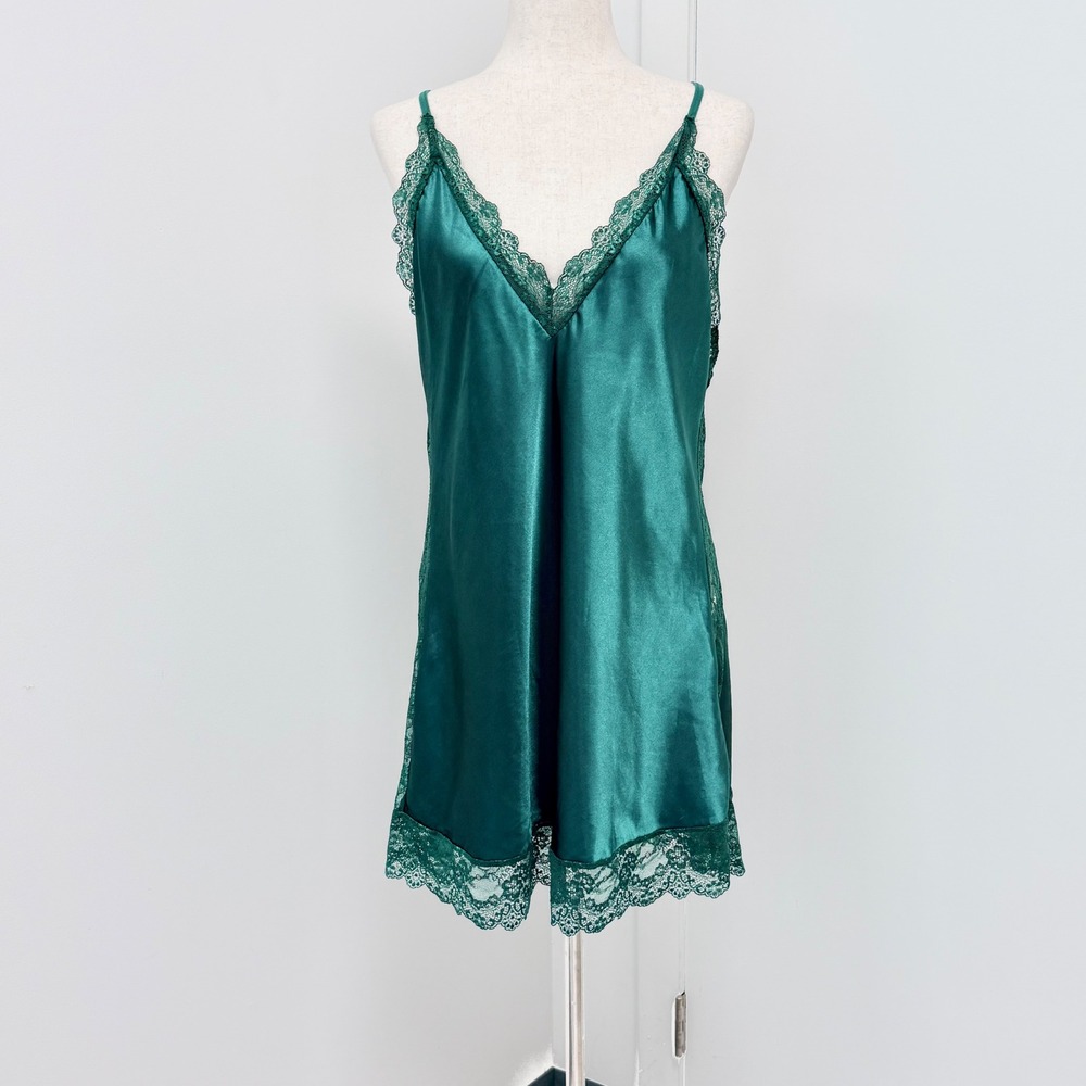 Y2K Satin Lace Mini Slip Dress Size XXL Layering Fairy Grunge Whimsigoth Romance
